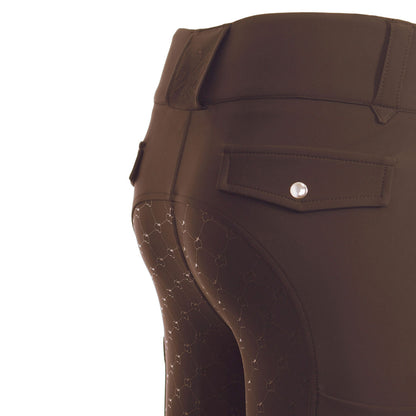 Dapplebay Sport Silicone Full Seat Breeches-Chestnut