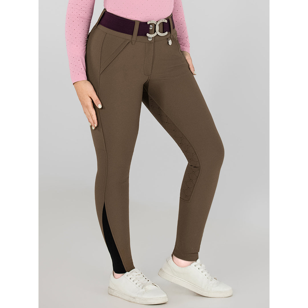 Dapplebay Sport Silicone Full Seat Breeches-Chestnut