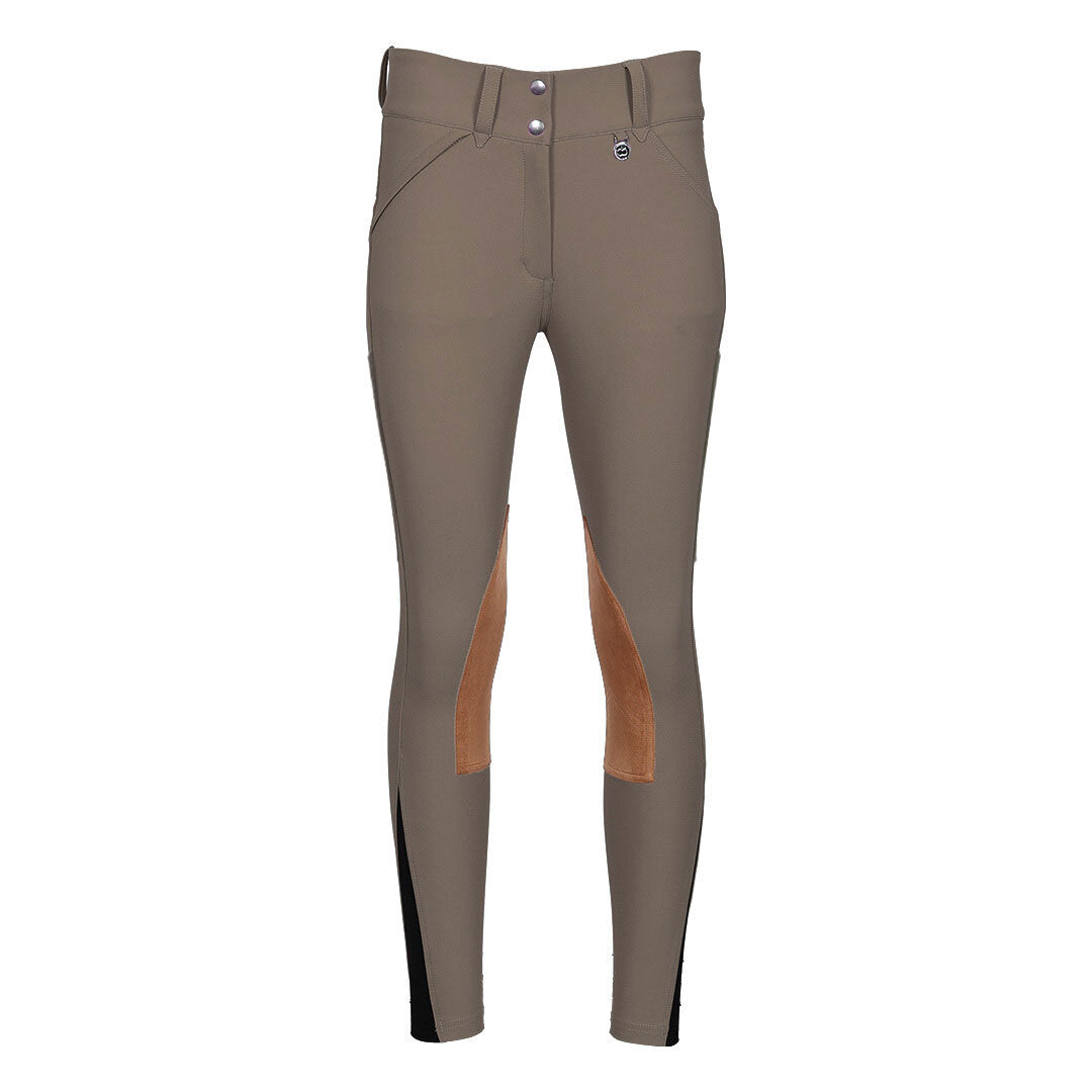 Dapplebay Sport Suede Knee Patch Breeches-Chestnut