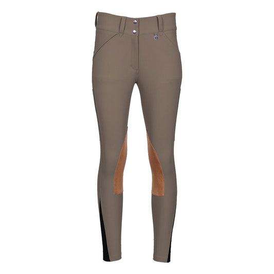 Dapplebay Sport Suede Knee Patch Breeches-Chestnut