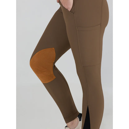 Dapplebay Sport Suede Knee Patch Breeches-Chestnut