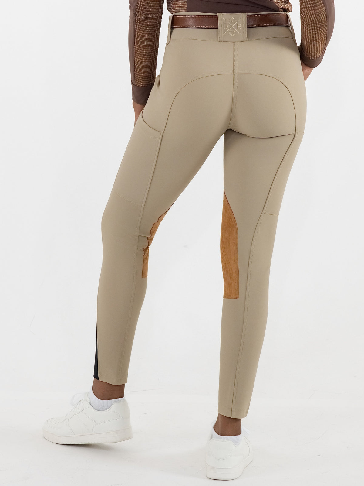 Dapplebay Sport Suede Knee Patch Breeches-Heritage Tan