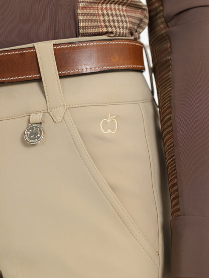 Dapplebay Sport Suede Knee Patch Breeches-Heritage Tan
