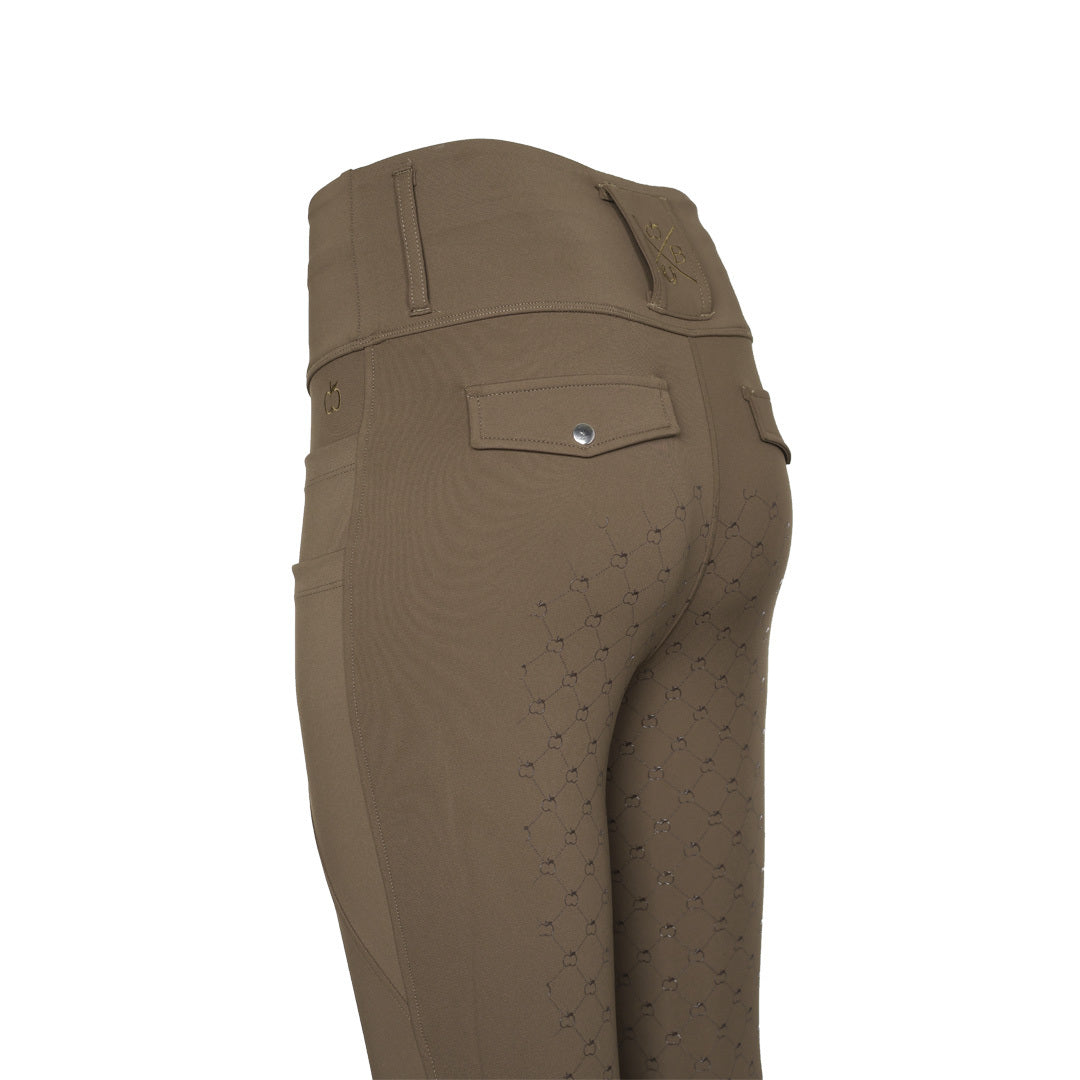 Dapplebay Essential Silicone Full Seat Tights-Chestnut