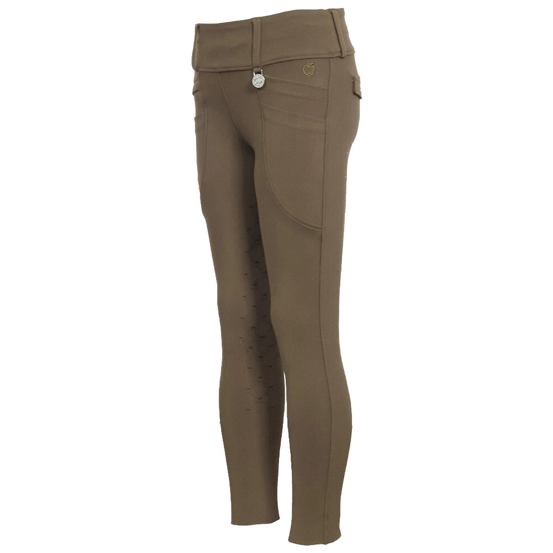 Dapplebay Kids Essential Silicone Full Seat Tights-Chestnut