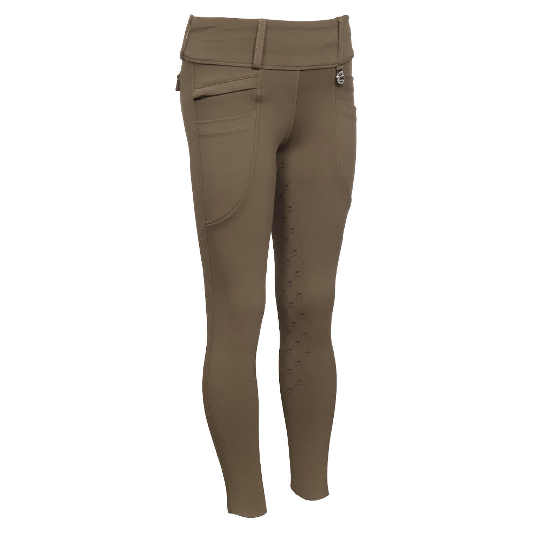 Dapplebay Kids Essential Silicone Full Seat Tights-Chestnut