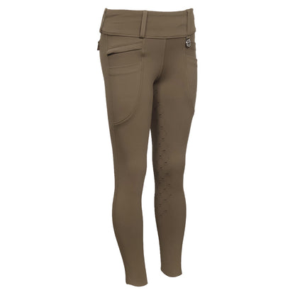Dapplebay Kids Essential Silicone Full Seat Tights-Chestnut