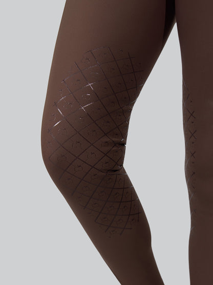 Dapplebay Sport Silicone Knee Patch Breeches-Chocolate