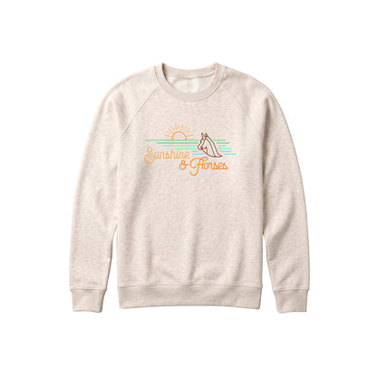 Dapplebay Kids Sunshine & Horses Embroidered Sweatshirt