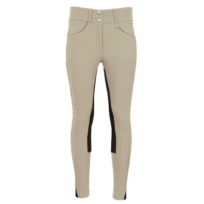 Dapplebay Pro Ribbed Full Seat Suede Breeches-Heritage Tan
