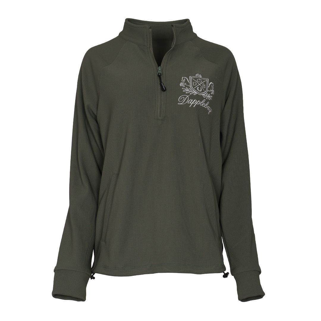 Dapplebay Signature Ribbed Pullover-Rosemary