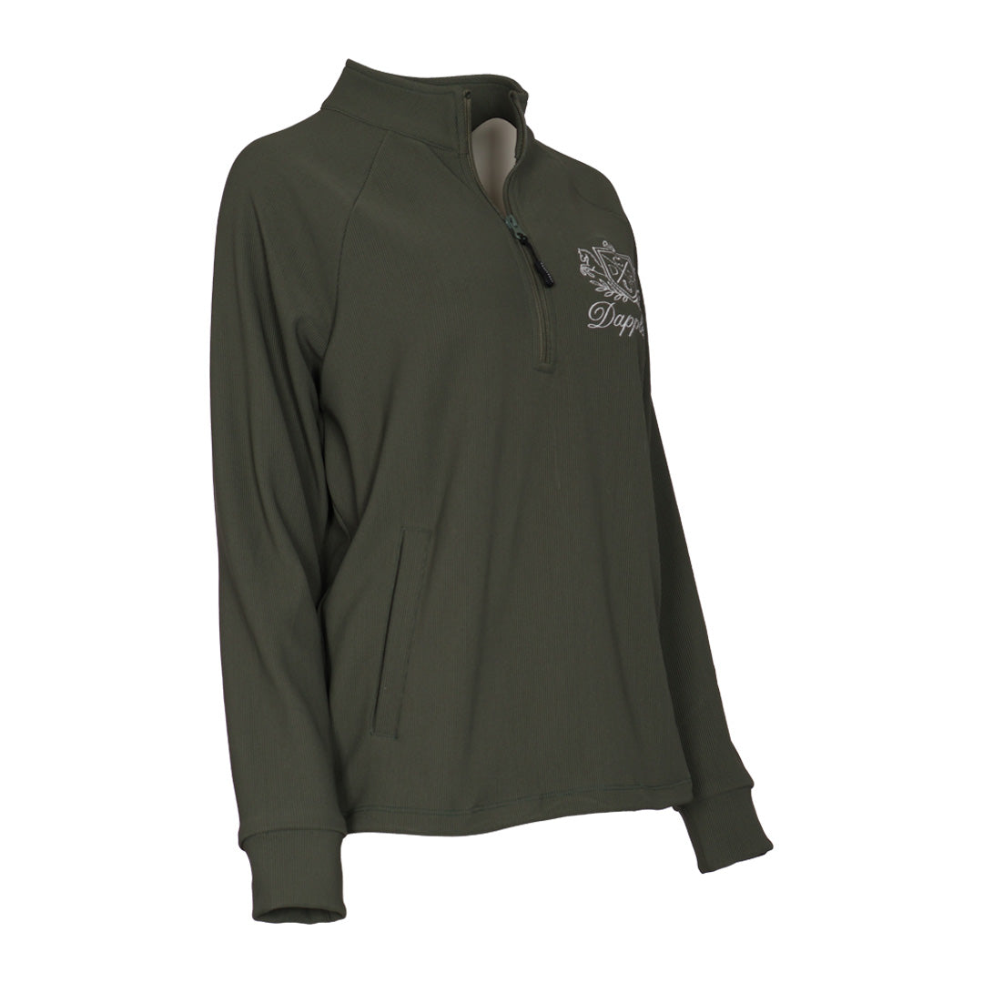 Dapplebay Signature Ribbed Pullover-Rosemary