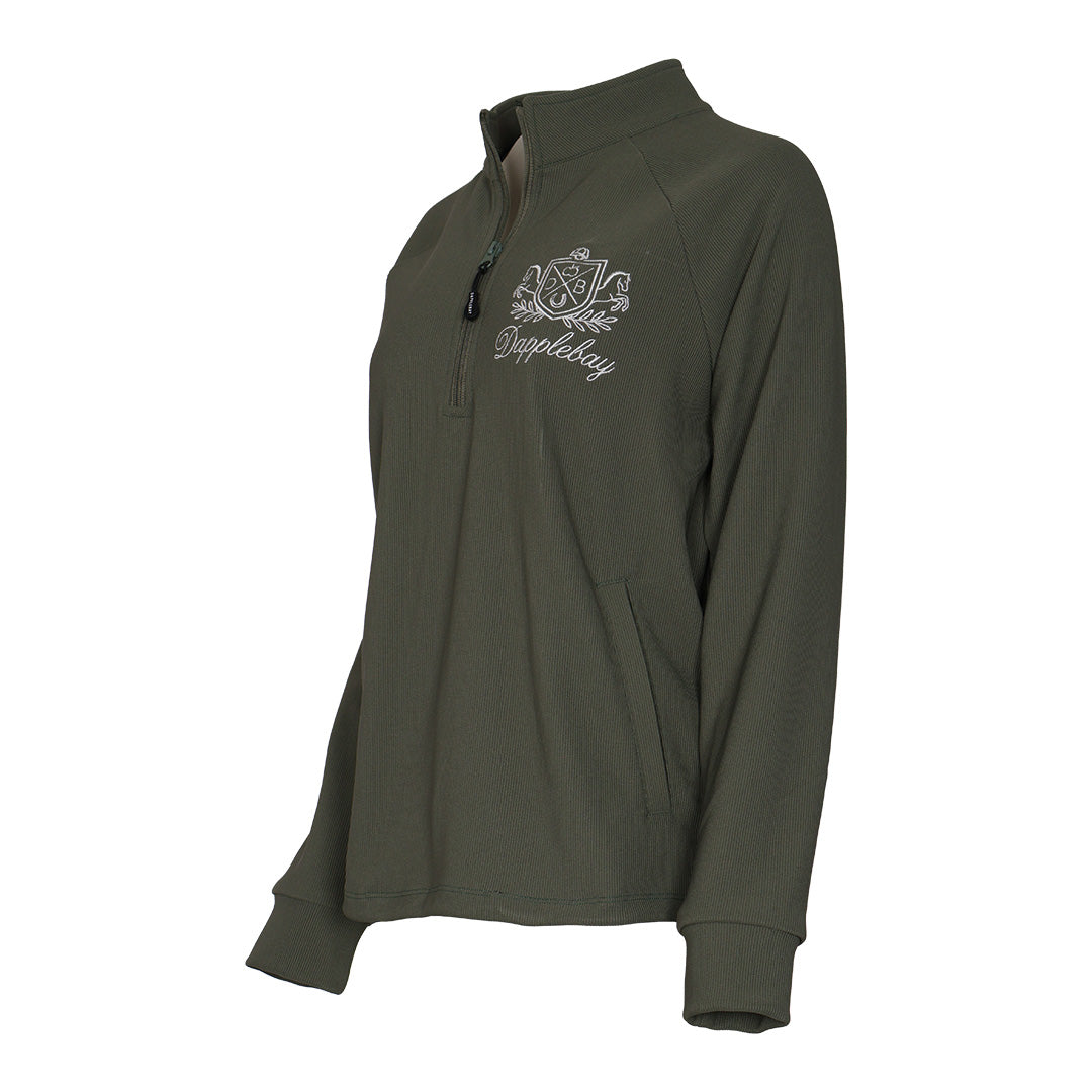 Dapplebay Signature Ribbed Pullover-Rosemary