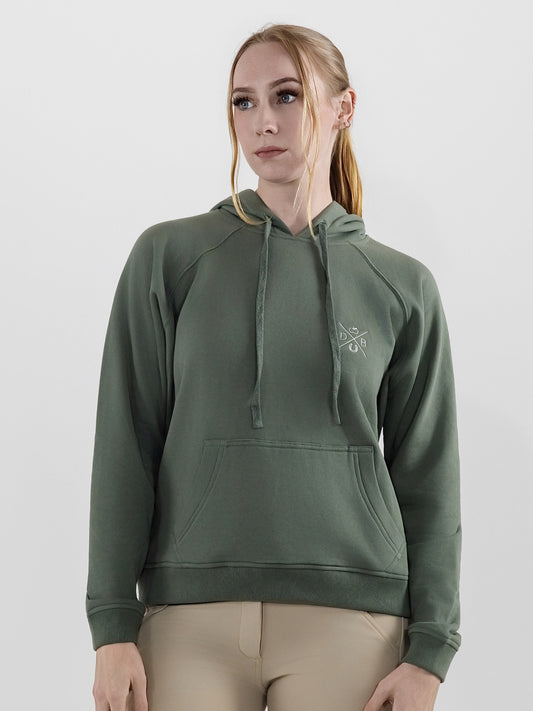 Dapplebay Palm Trees & Horse Shows Hoodie-Rosemary