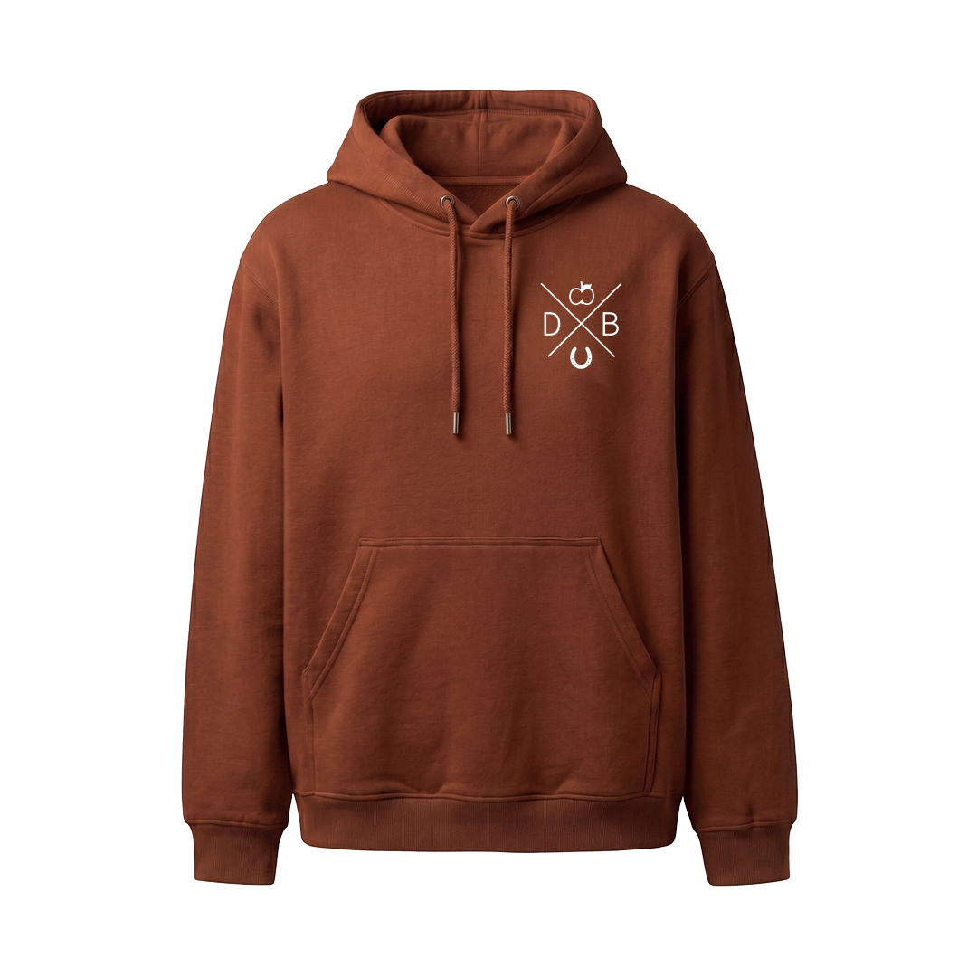 Dapplebay Palm Trees & Horse Shows Hoodie-Rust