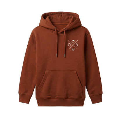 Dapplebay Kids Palm Trees & Horse Shows Hoodie-Rust