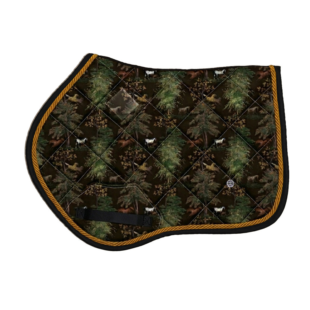 Dapplebay Autumn Toile XC Saddle Pad-Dark Bay