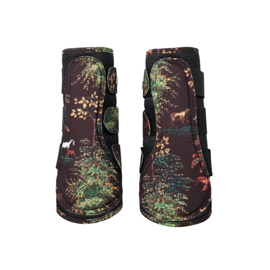 Dapplebay Autumn Toile Airflow Brush Boots-Dark Bay