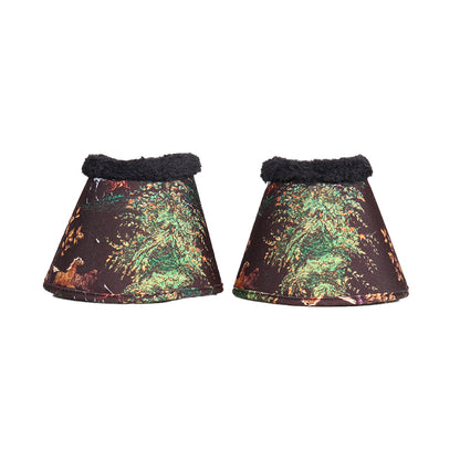 Dapplebay Autumn Toile ProTech Bell Boots-Dark Bay