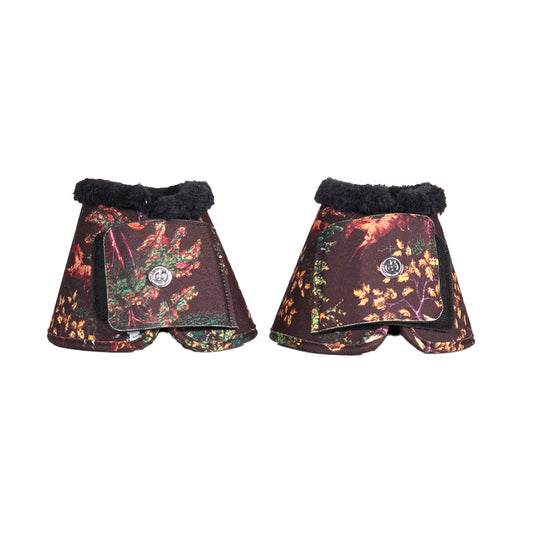 Dapplebay Autumn Toile ProTech Bell Boots-Dark Bay