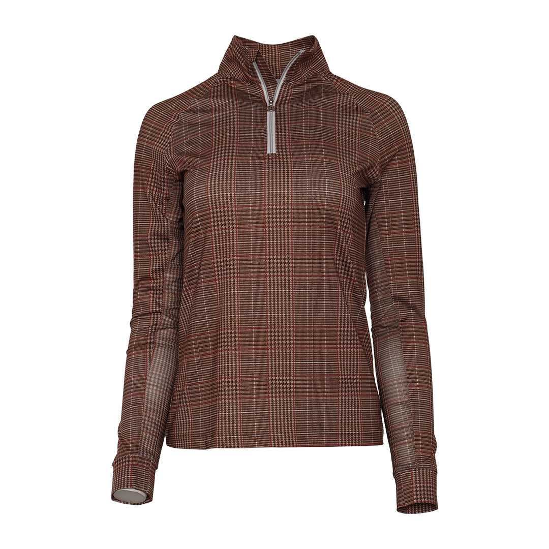 Dapplebay Heirloom 1/4 Zip LS Riding Top-Multi