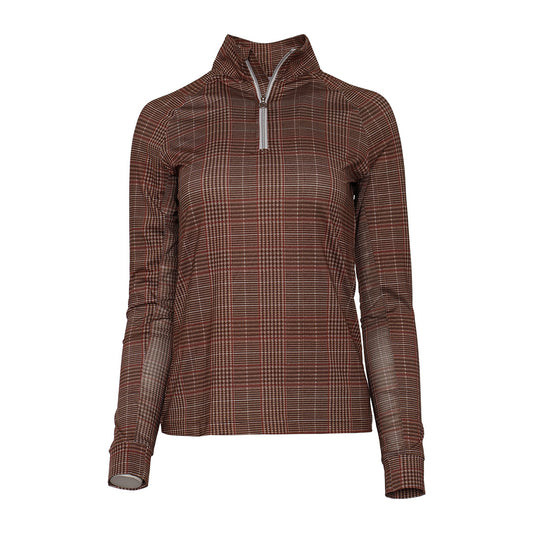 Dapplebay Heirloom 1/4 Zip LS Riding Top-Multi