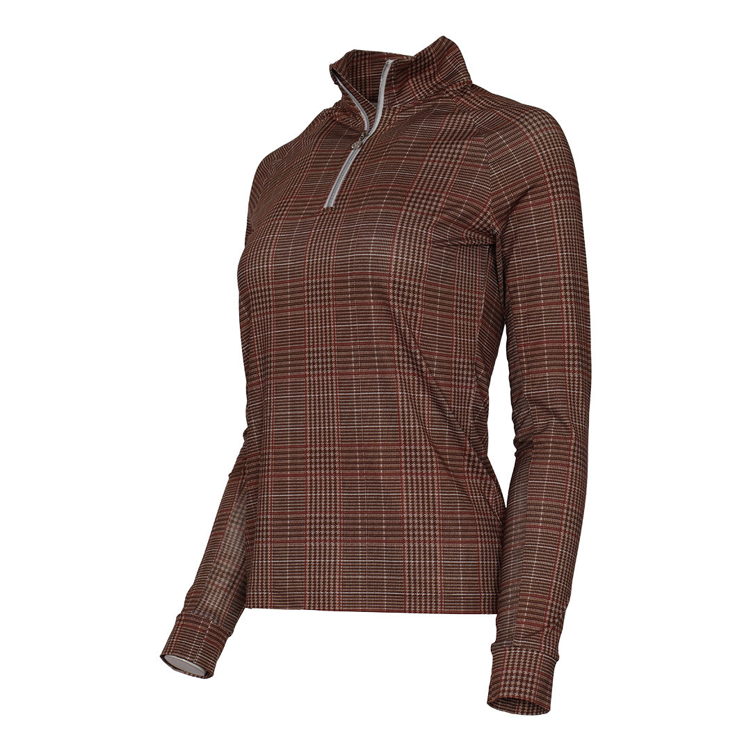 Dapplebay Heirloom 1/4 Zip LS Riding Top-Multi