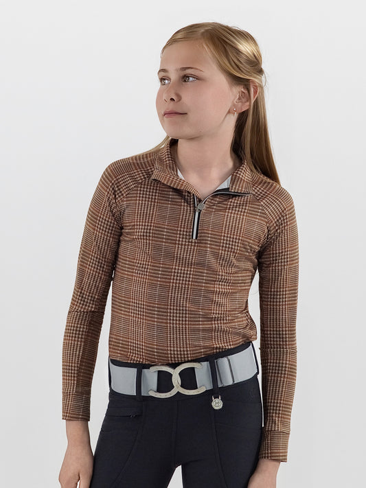 Dapplebay Kids Heirloom 1/4 Zip LS Riding Top
