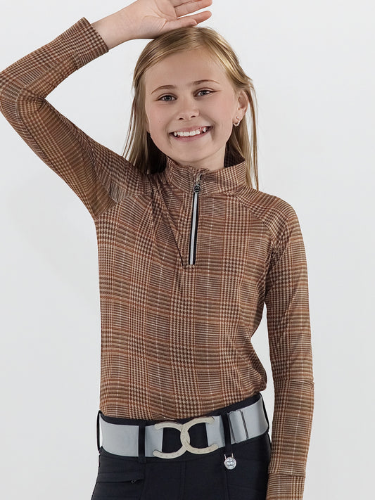 Dapplebay Kids Heirloom 1/4 Zip LS Riding Top