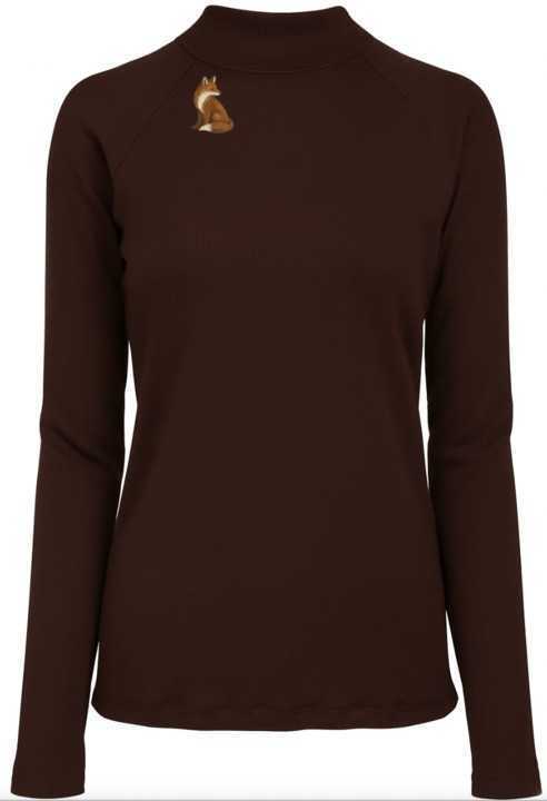 Dapplebay Heirloom Mock Neck-Dark Bay