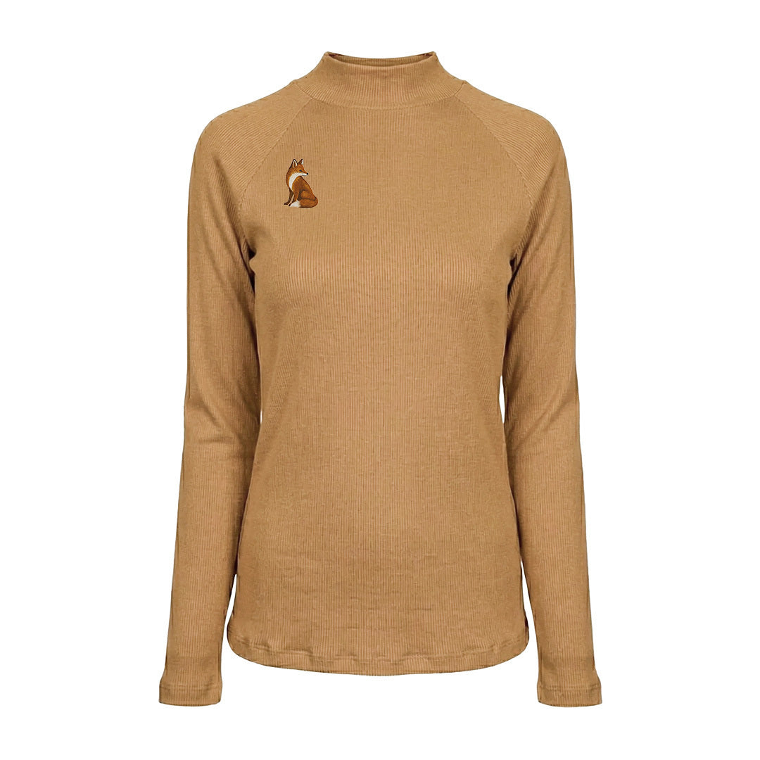 Dapplebay Heirloom Mock Neck-Camel