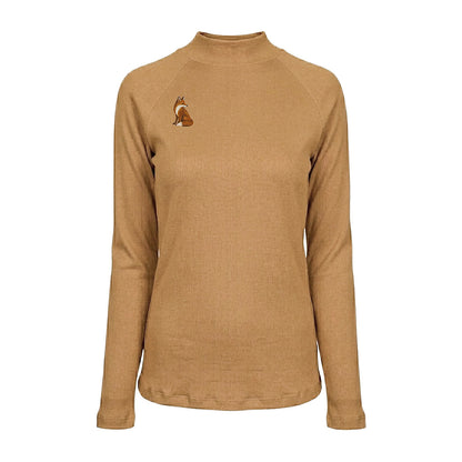 Dapplebay Heirloom Mock Neck-Camel