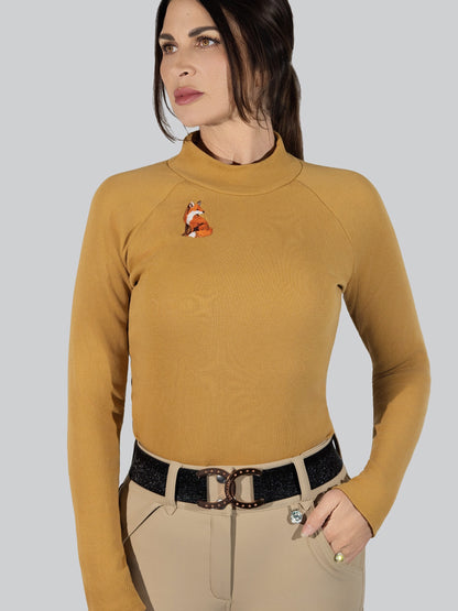 Dapplebay Heirloom Mock Neck-Camel