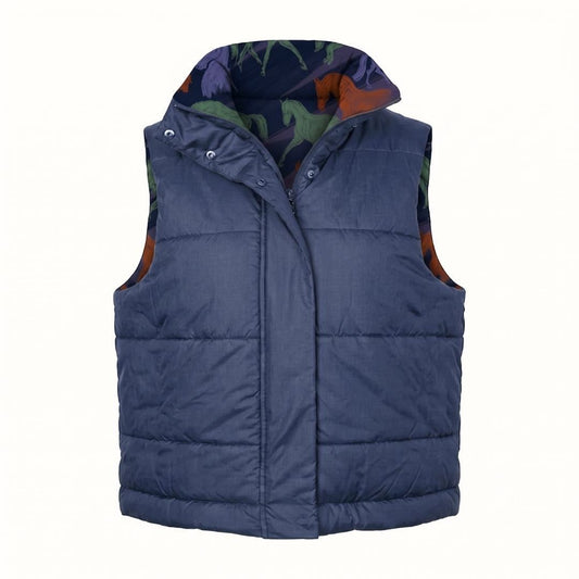 Dapplebay Reversible Puffer Vest-Purple Dusk