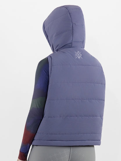 Dapplebay Reversible Puffer Vest-Purple Dusk