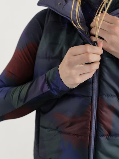 Dapplebay Reversible Puffer Vest-Purple Dusk