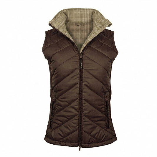 Dapplebay Reversible Puffer Vest-Chocolate