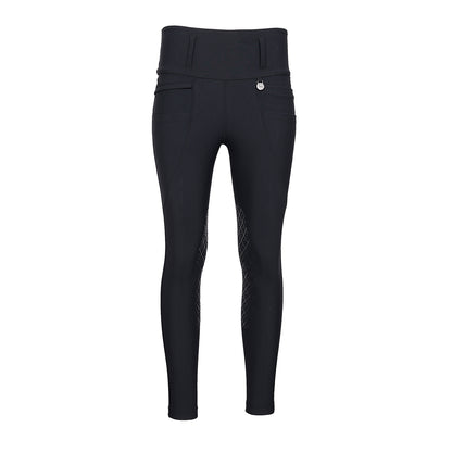 Dapplebay Winter Essential Silicone Knee Patch Tights-Black