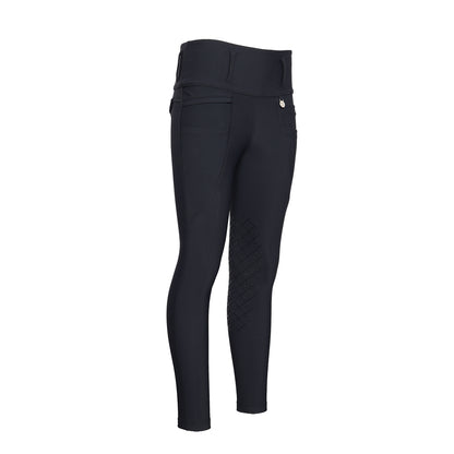 Dapplebay Winter Essential Silicone Knee Patch Tights-Black