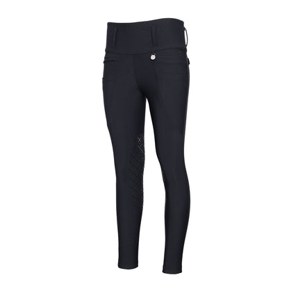 Dapplebay Winter Essential Silicone Knee Patch Tights-Black