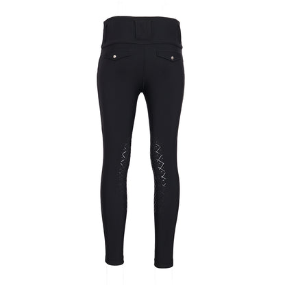 Dapplebay Winter Essential Silicone Knee Patch Tights-Black