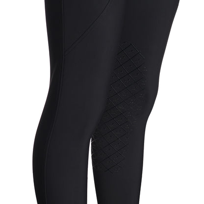 Dapplebay Winter Essential Silicone Knee Patch Tights-Black