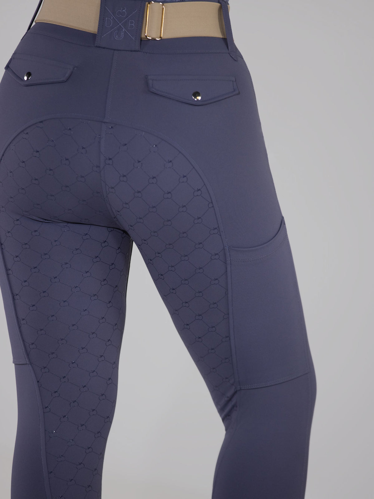 Dapplebay Hybrid Silicone Full Seat Breeches-Purple Dusk