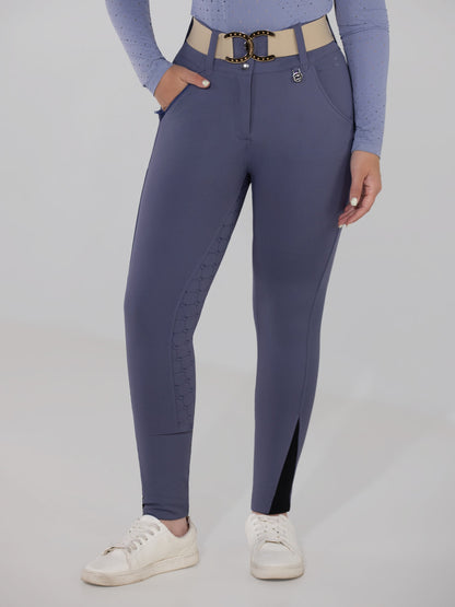 Dapplebay Hybrid Silicone Full Seat Breeches-Purple Dusk