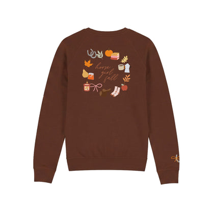 Dapplebay Kids Horse Girl Fall Sweatshirt