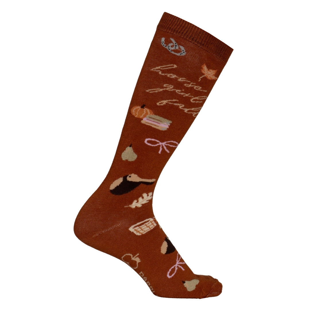 Dapplebay Gingerbread Horse Boot Socks