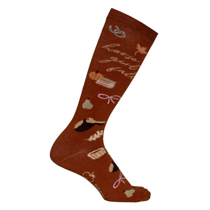 Dapplebay Gingerbread Horse Boot Socks