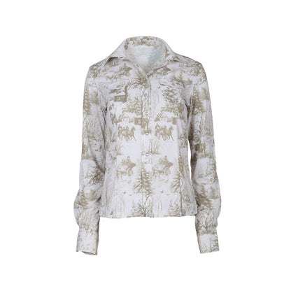 Dapplebay  Winter Toile Western Baselayer Top