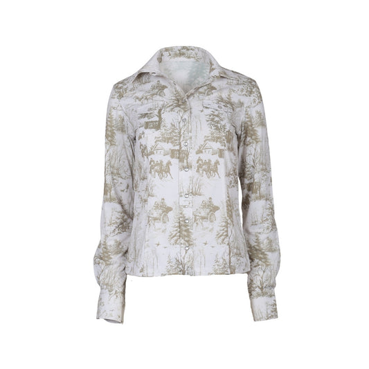 Dapplebay  Winter Toile Western Baselayer Top
