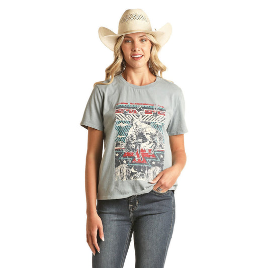 Rock & Roll Denim Ladies Rodeo Poster Tee